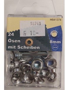 Ösen mit Scheiben 8 mm