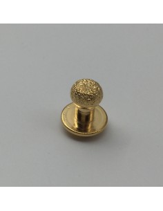 Kopfniete Diamant 6mm gold