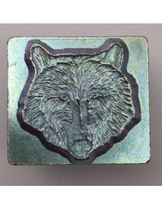 Punzierstempel 3D Wolf Kopf