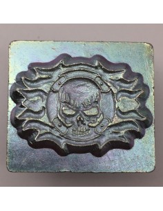 Punzierstempel 3D Totenkopf...