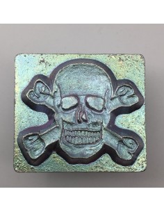 Punzierstempel 3D Totenkopf