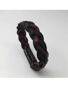 Armband geflochten braun